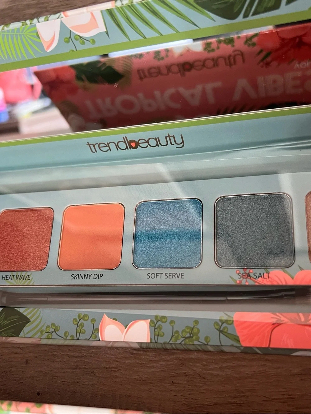 Lot of 2 TrendBeauty Eyeshadow Palettes Tropical Vibes vol. 1 & vol. 2